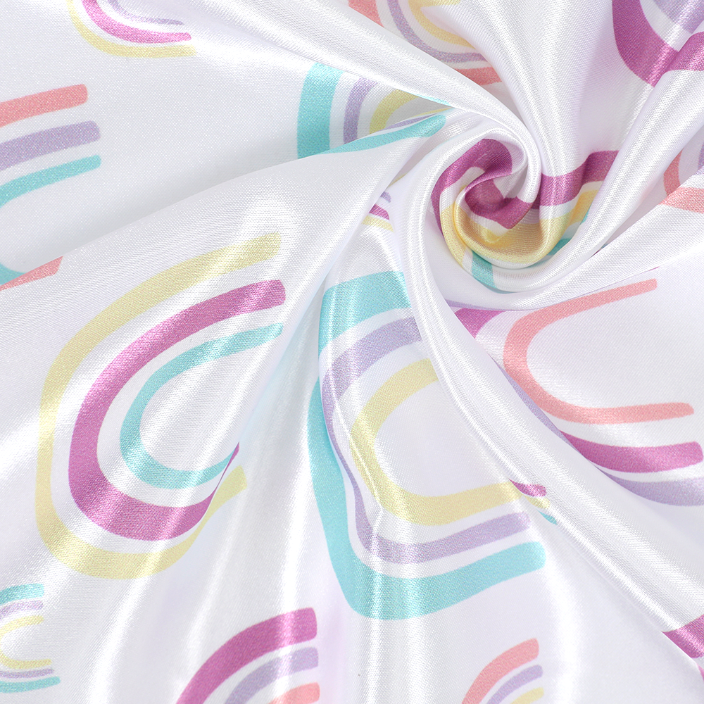 Rainbow Silk Crib Sheets For Standard Crib and Toddler Mattresses 100% Soft Satin Crib Sheet supplier