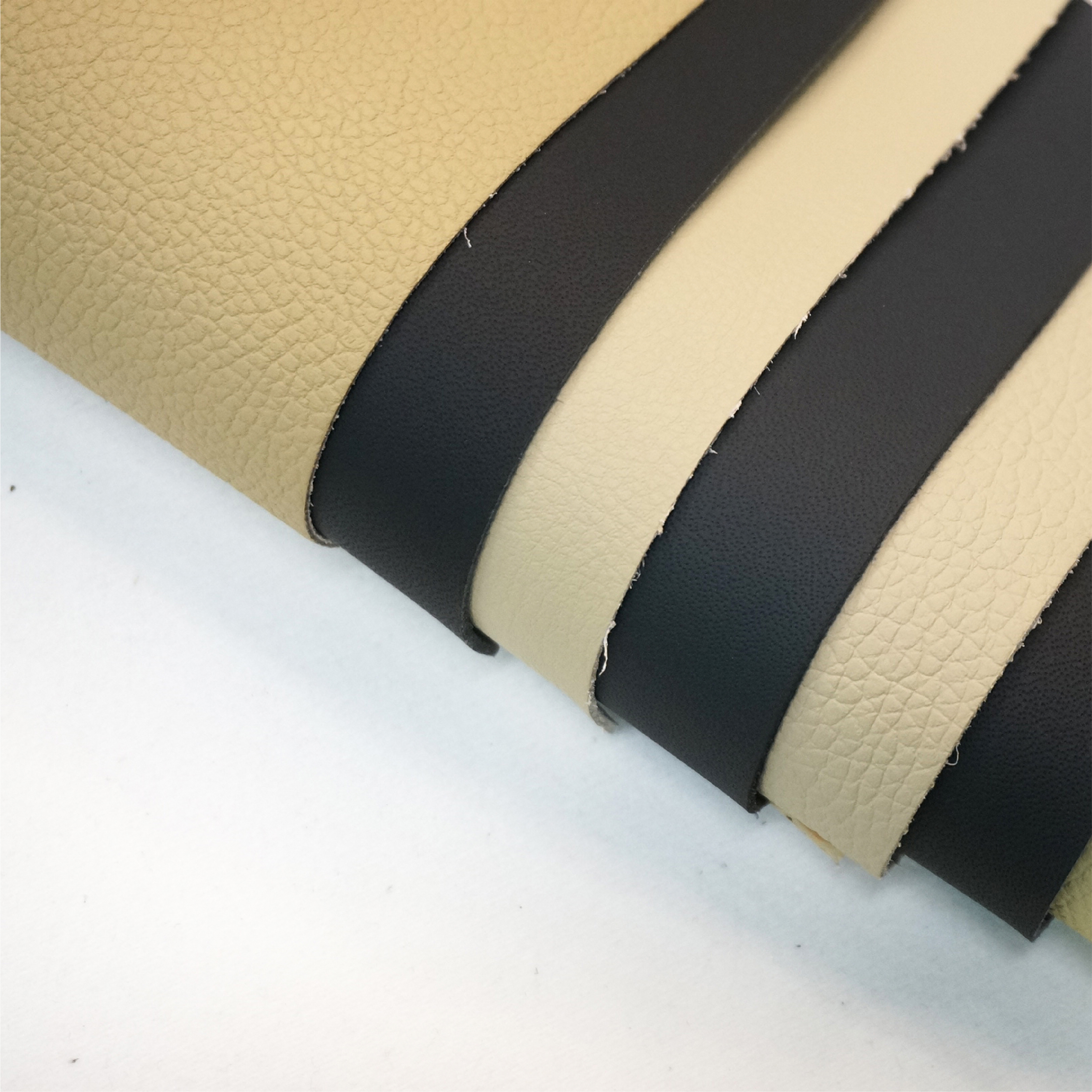 Eco-Friendly Microfiber Faux Leather Fabric with Lichi Perforated Pattern, Designer-Inspired supplier