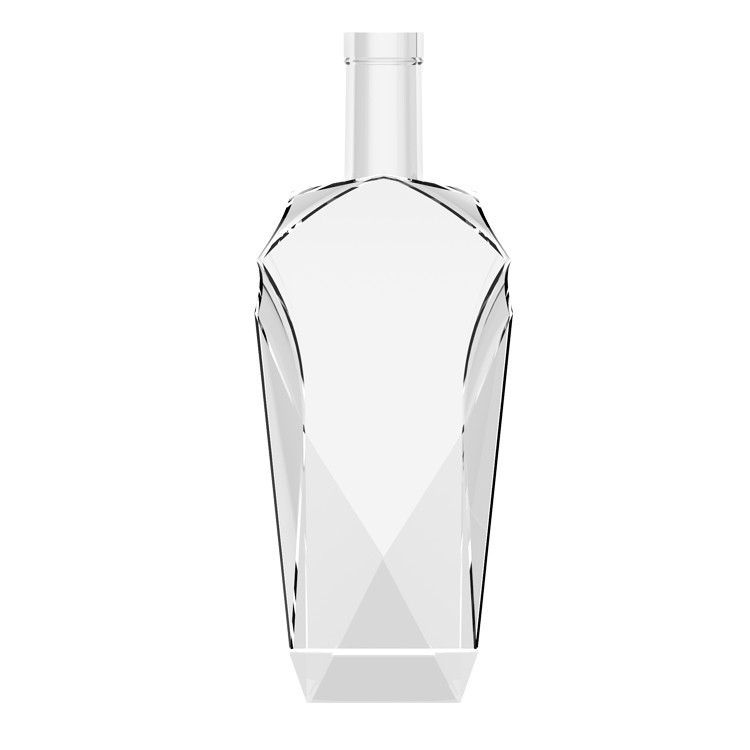 wholesale 500ml 700ml design luxury beverage bottle rum Tequila brandy whisky liquor glass bottle details