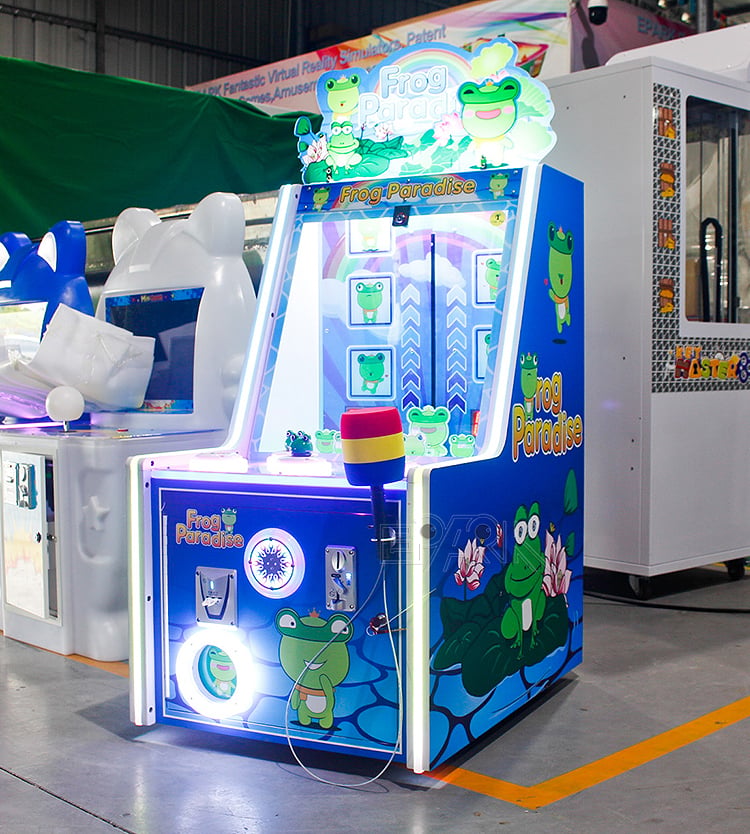 Kids Games Frog Paradise Lottery Ticket Machine Whac-A-Mole Arcade Game Machine supplier
