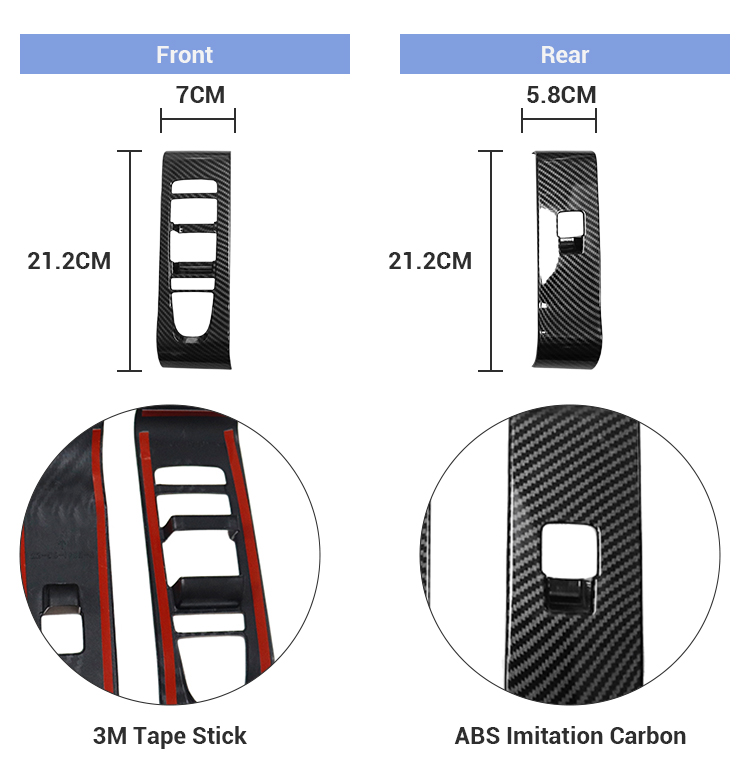 Car Interior Decoration Accessories RHD Window Glasses Lift Button Panel Armrest Window Rises Cover For BYD Yuan Plus ATTO 3 supplier