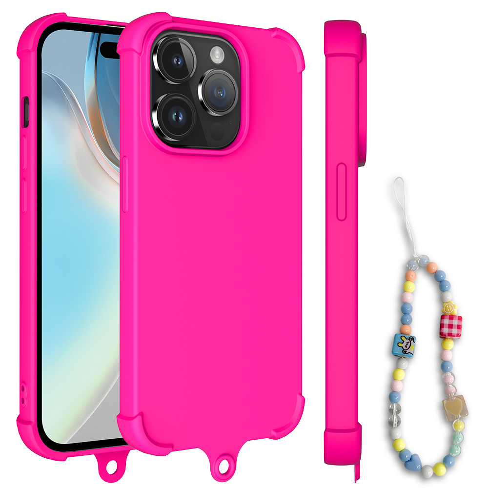 Laudtec SJK096 スクリーンプロテクター 傷防止 360度衝撃吸収 TPU PC電話ケース iPhone 15 Plus Pro Max 用