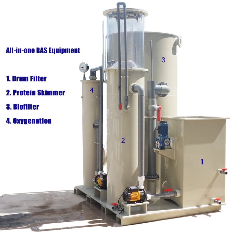 Integrated RAS Aerators Equipment for Fish Farming manufacture