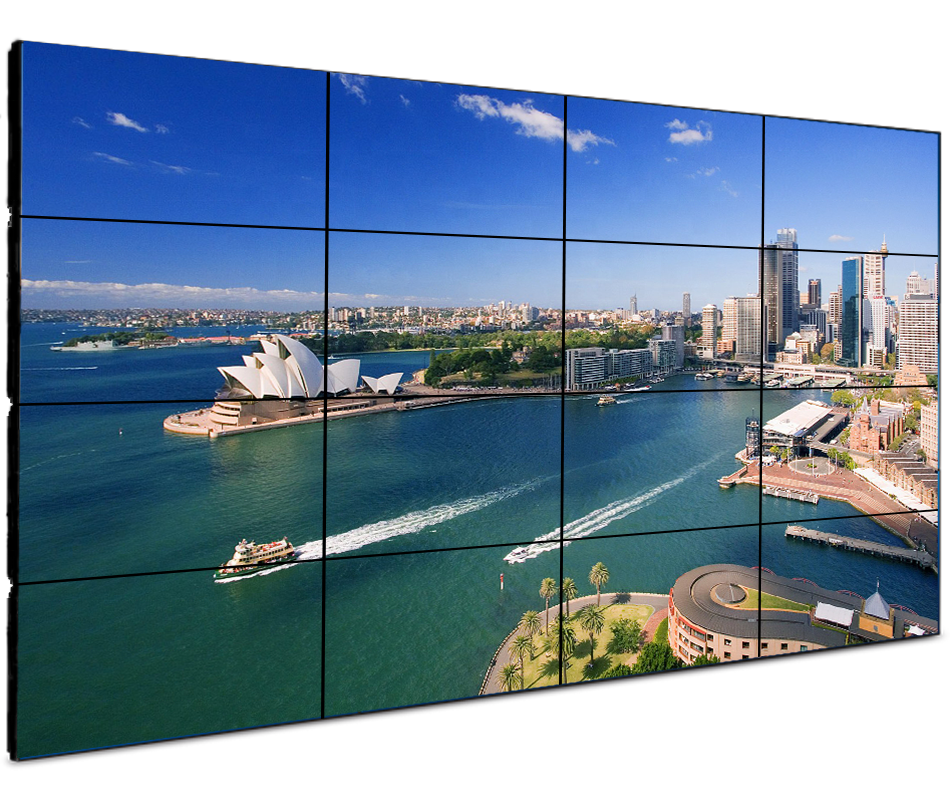 Low price 55 65 70 inch Ultra Narrow Bezel LCD Video Wall 1.8mm for sales manufacture