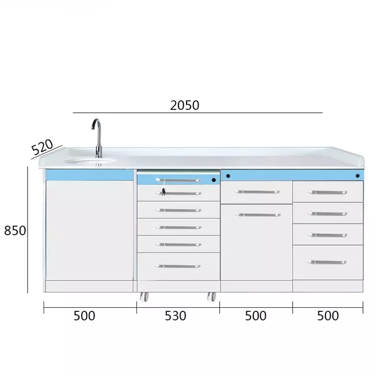 Stainless Steel dental cabinet furniture OEM medical hospital dental cabinet factory