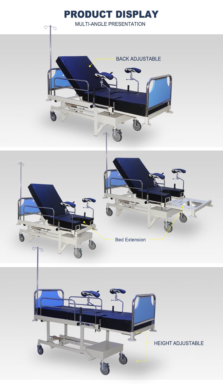 YC-BDOP10 Adjustable Hospital Patient Maternity  Examination  Bed Medical Delivery Bed Gynecology supplier
