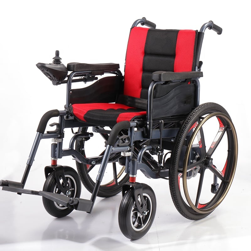 BC-ES6005-A Μεγάλοι Τροχοί Ελαφρύς Ηλεκτρικός Αναπηρικός Αμαξίδιο Διπλωτό