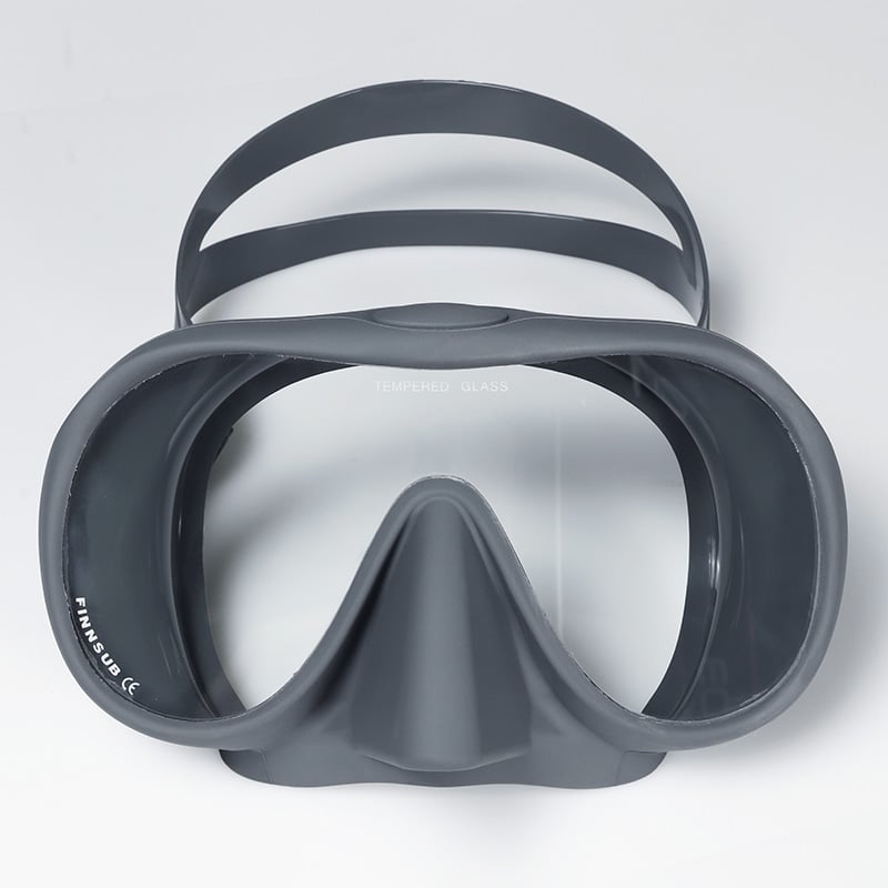 Diving equipment Frameless safe glass low volume snorkel mask oval water spearfishing scuba diving mask manufacture