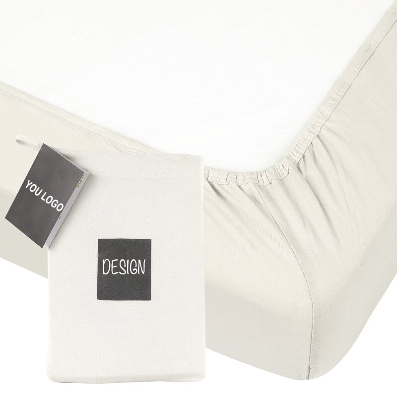Plain Style Breathable Baby Bed Fitted Crib Sheet Gots Certified Jersey Cotton Baby Sheets supplier