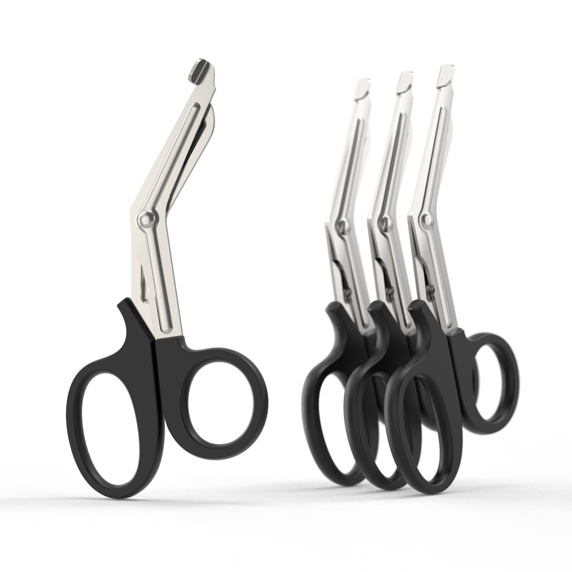 Anthrive 7.5inch Stainless Steel Black Emergency First Aid Medical Premium Bandage Scissors Tactical Trauma Shears for Nurses manufacture
