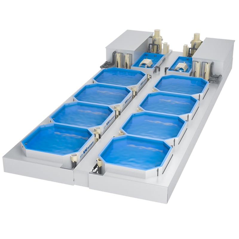 Drum Filter Pond Indoor Fish Farming Equipment RAS Aquaculture System factory