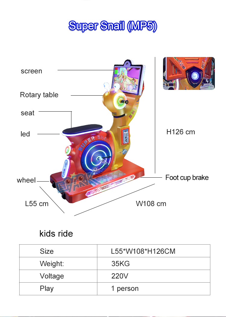 Kids Bicycle Amusement Kiddie Ride Speed Bike Coin Operated Indoor Arcade Video Kids Game Machine supplier