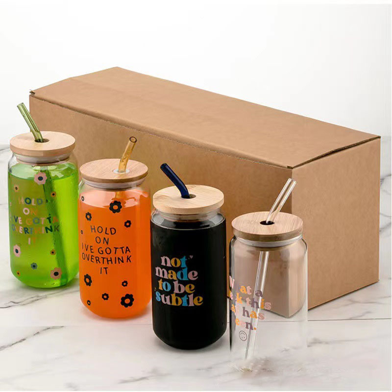 Wholesale Glasses with Custom Glass Straws for Whiskey, Soda, Tea, Water, Gifts factory