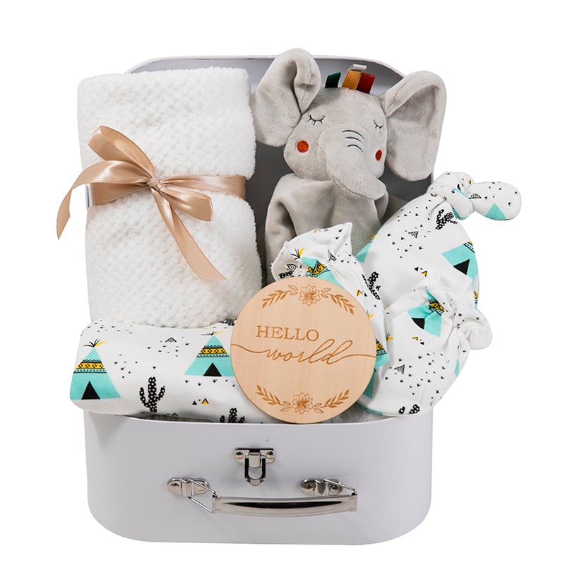 BSCI OEM Essentials Baby Gift Set for Newborn Baby /Gift Set with Baby Blanket Rattle bibs manufacture