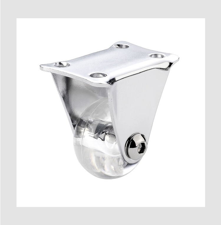 transparent caster wheel swivel style PU caster wheel 35/50/75/100mm rodizio for furniture supplier