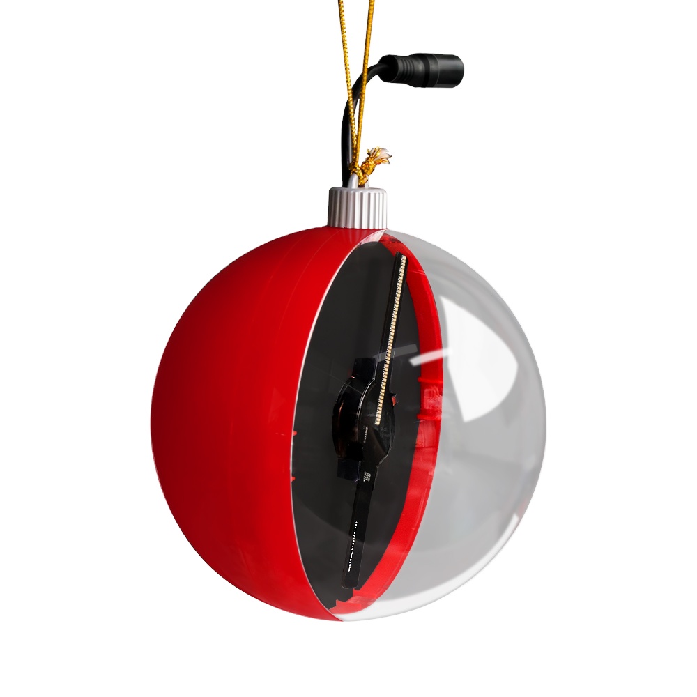 12cm hologram fan ball for Christmas tree top decoration as Christmas tree ornament supplier