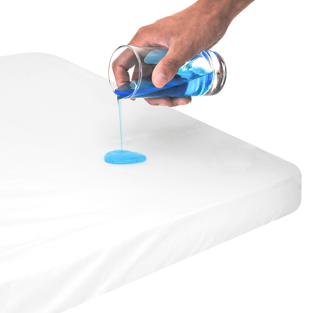 Simple Style White Waterproof Baby Crib Mattress Protector Soft Baby Waterproof Crib Sheet details