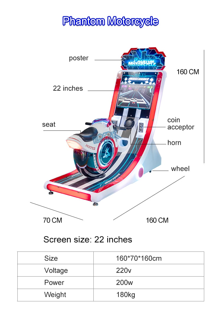Motorcycle Driving Simulator Arcade Motor Racing Car Game Machine For Game Center supplier