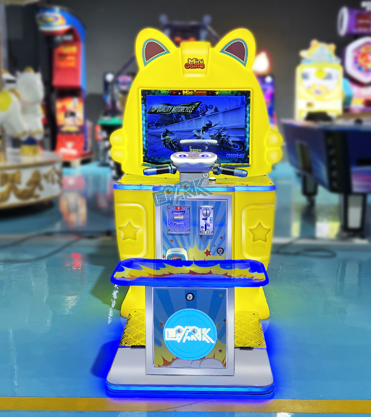 Mini Game Arcade Coin Operated Arcade Kids Motor Game Simulator Motorcycle Game Machine supplier