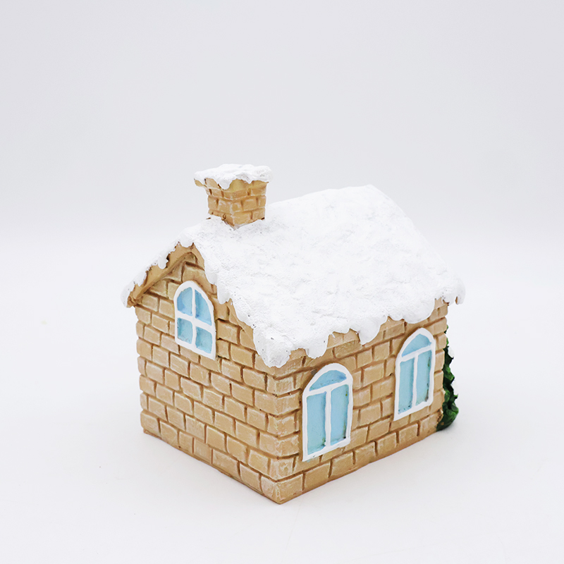 OEM Christmas ornament mini 3d model statues custom resin craft christmas house hanging miniature figurines home decor details