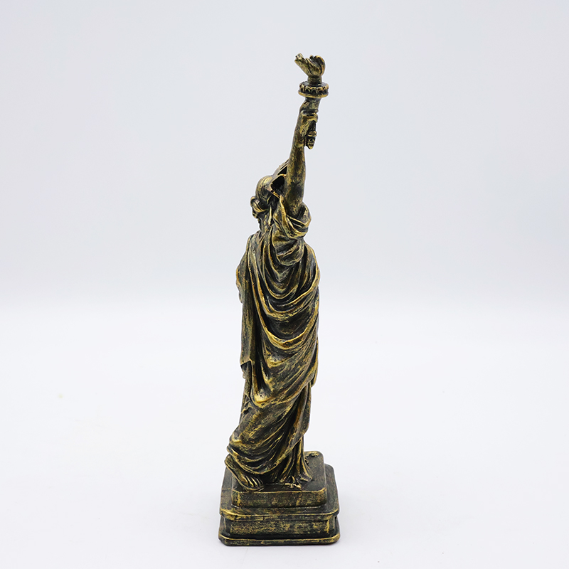 OEM Custom crafts home decoration miniature peripheral souvenir statue resin bronze Statue of Liberty figure figurine manufacture