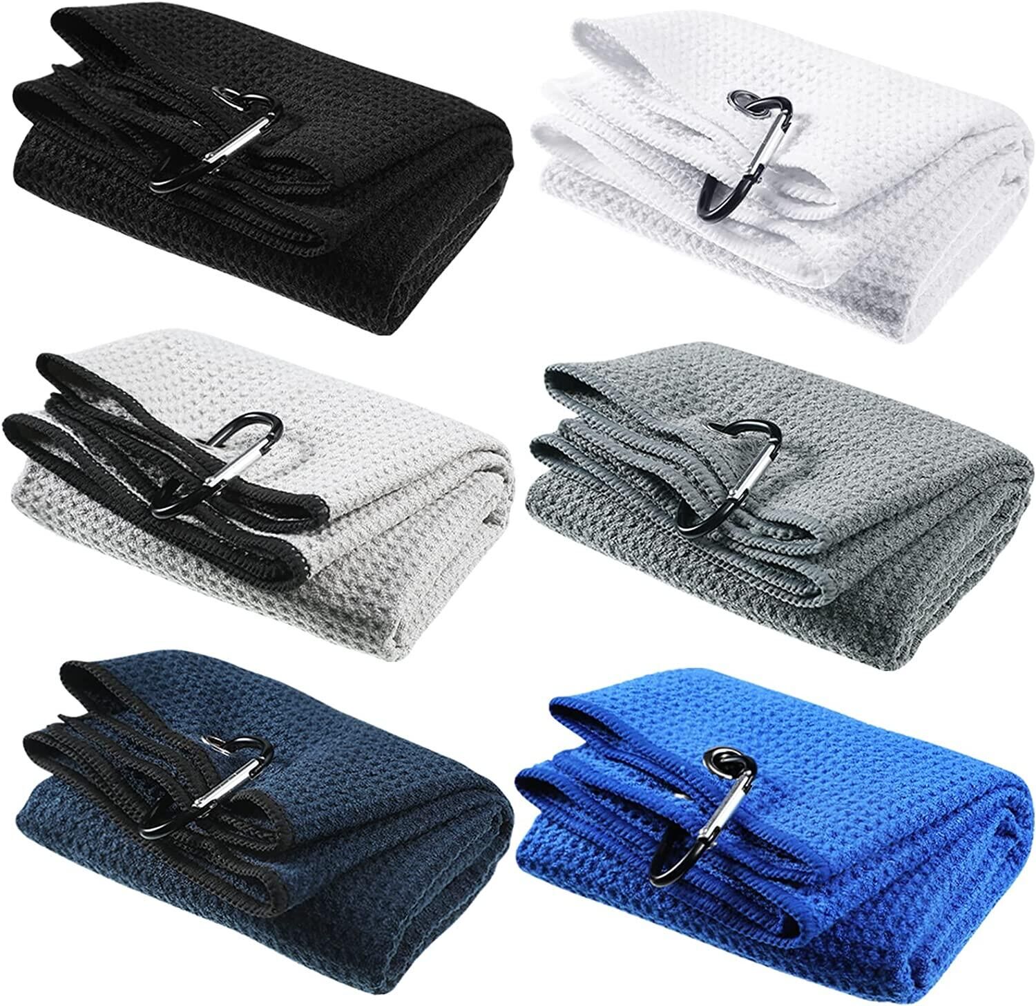 Detail-01 Tri-fold Golf Towel With Hook And Clip manufacture