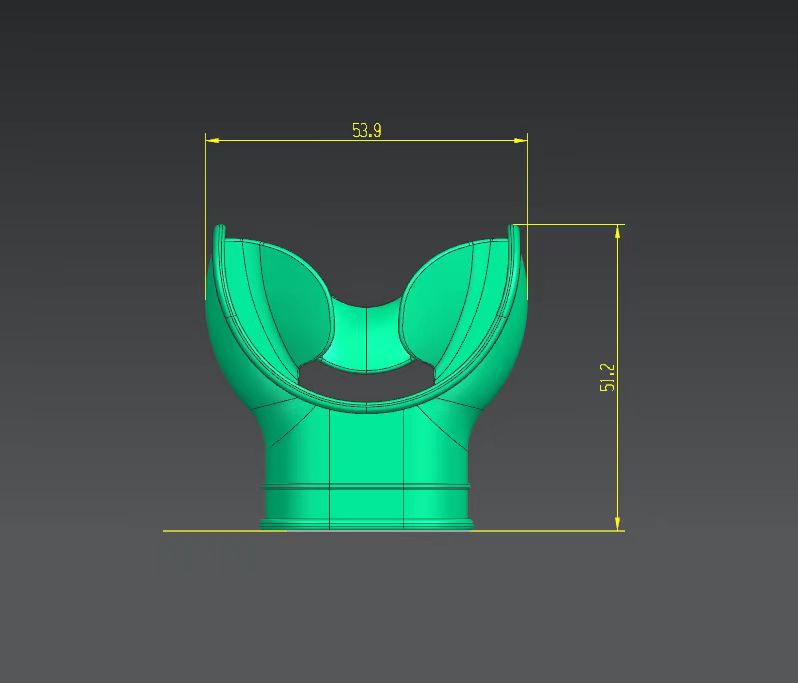 Soft Comfortable Silicone Scuba Diving Regulator Snorkel Mouthpiece Silicone Mouthpiece for Diving Regulator supplier