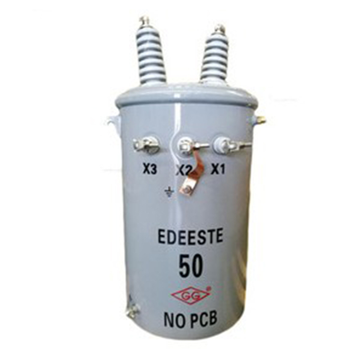 Quality-Assured 60Hz 23kV 230V / 460V 50kVA Oil Immersed Copper Single Phase Pole Mounted Transformer manufacture