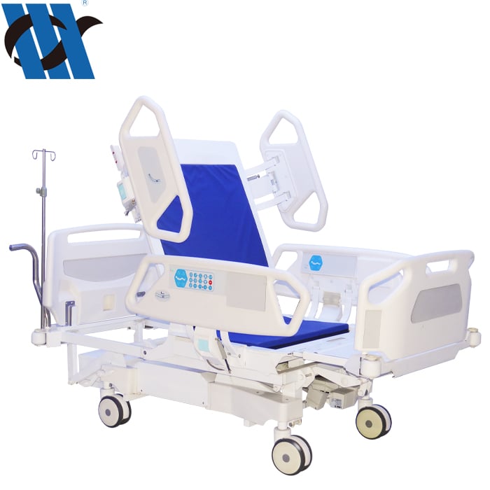 Medical Equipment Bed Electric ICU Eight Functions Bed Hospital Medical with Chair Position manufacture