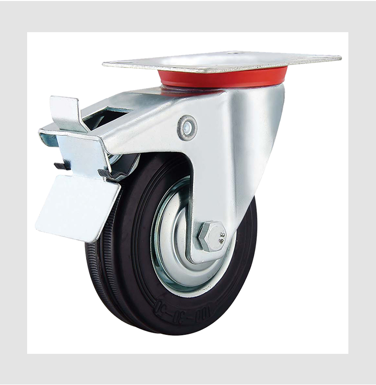 3''/4''/5''/6''/8''/10 Industrial Caster Wheel Rigid Swivel Heavy Duty Rodizios manufacture