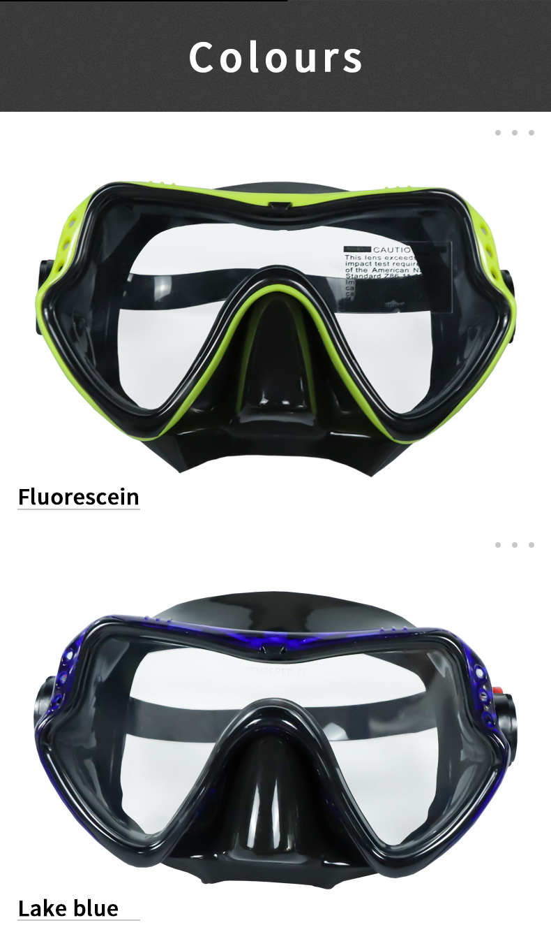 Silicone Diving Equipment with Tempered Glass Lens factory