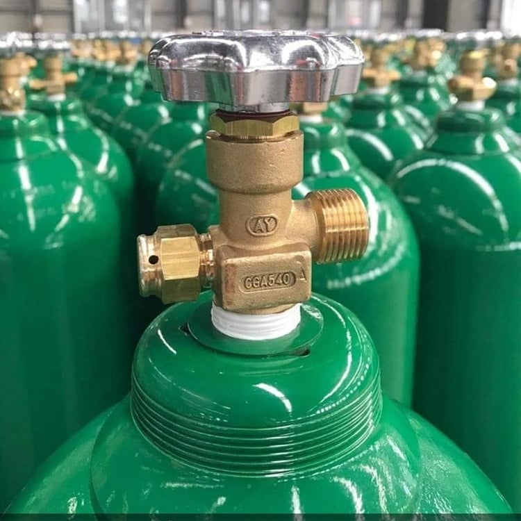 Wholesale Price Factory Supply Brass Valve O2 Oxygen CGA540 Gas Cylinder Valve factory
