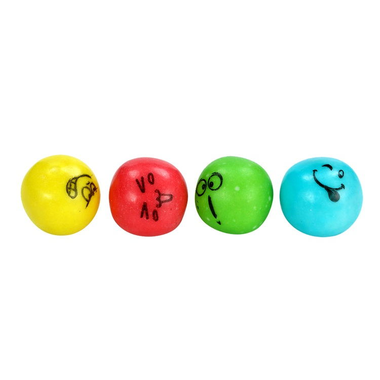 box package halal fruit, mint flavor center filled printed bubble chewing gum ball with jam manufacturer manufacture