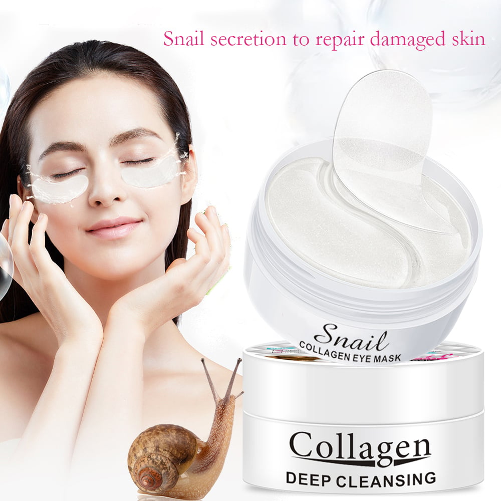 Mascarilla ocular en lámina de cristal con colágeno reparador personalizada: antienvejecimiento, hidratante y con extracto de babosa para uso nocturno