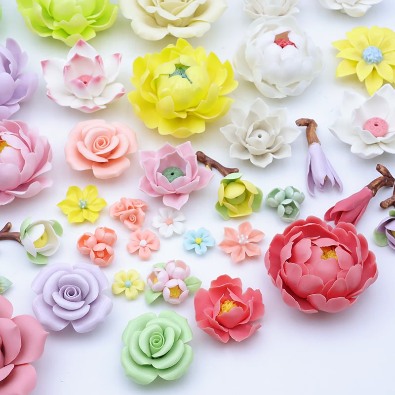 Handicraft home wall 3D art porcelain flower graves decorative factory