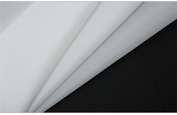 Environmental cloth plain woven polyester 210t 70d polyester ripstop fabric for garment supplier