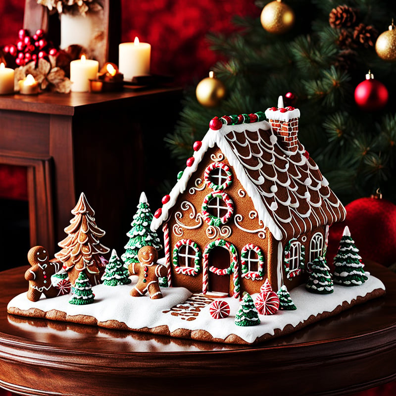 OEM christmas tree decor snow globe statue custom ceramic resin crafts pendant santa gingerbread man, house figurine ornaments factory