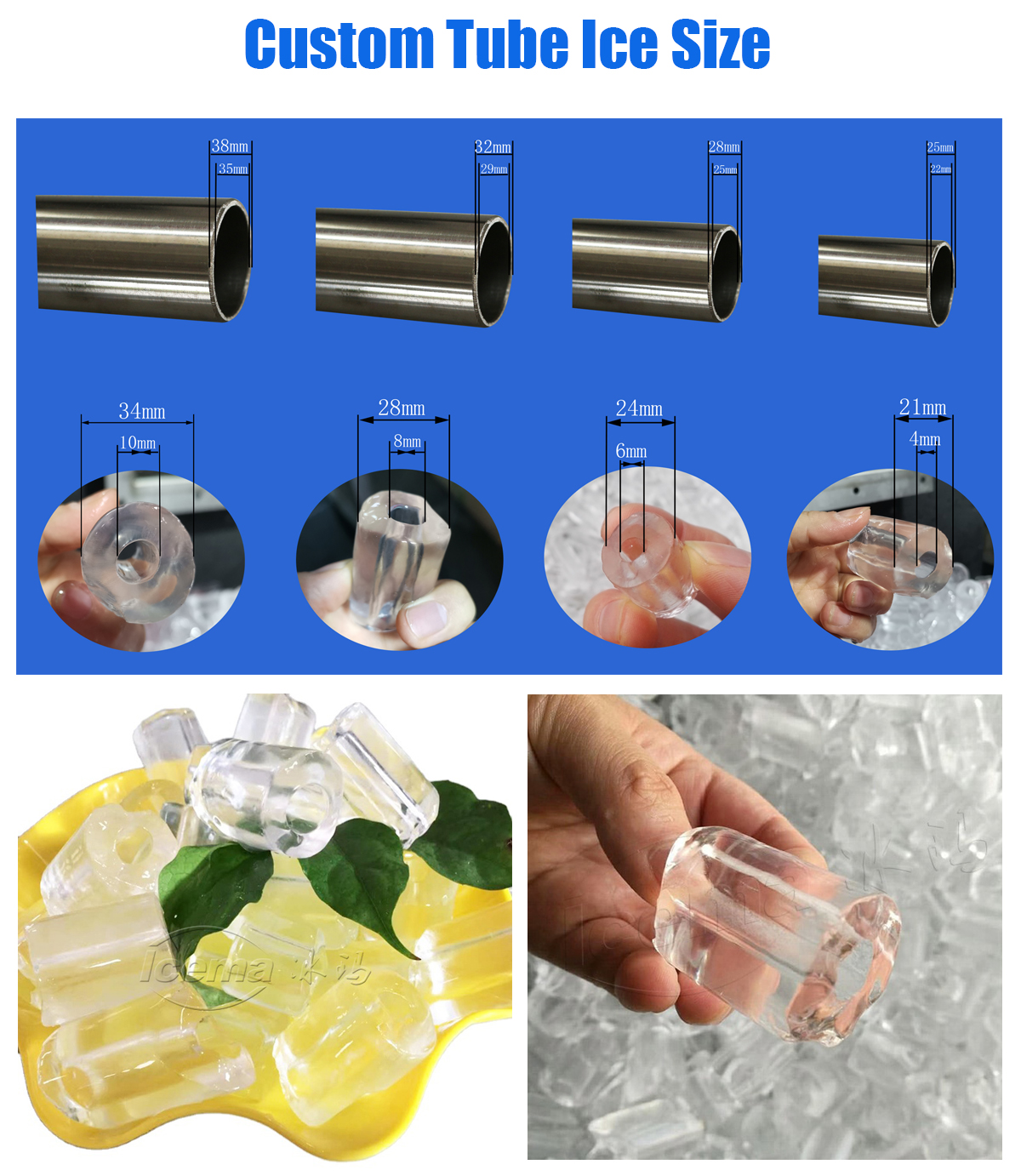 Europe Standard Tube Ice Making Machine factory