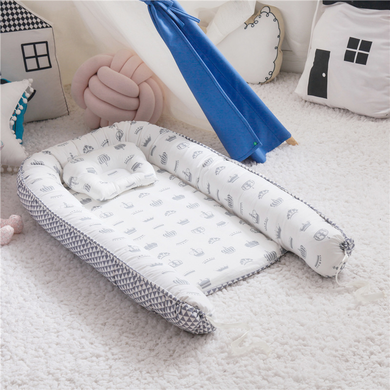 Baby Sleeping Nest Bed Braided Soft Newborn Lounger Portable Crib Suitable Baby Nest supplier