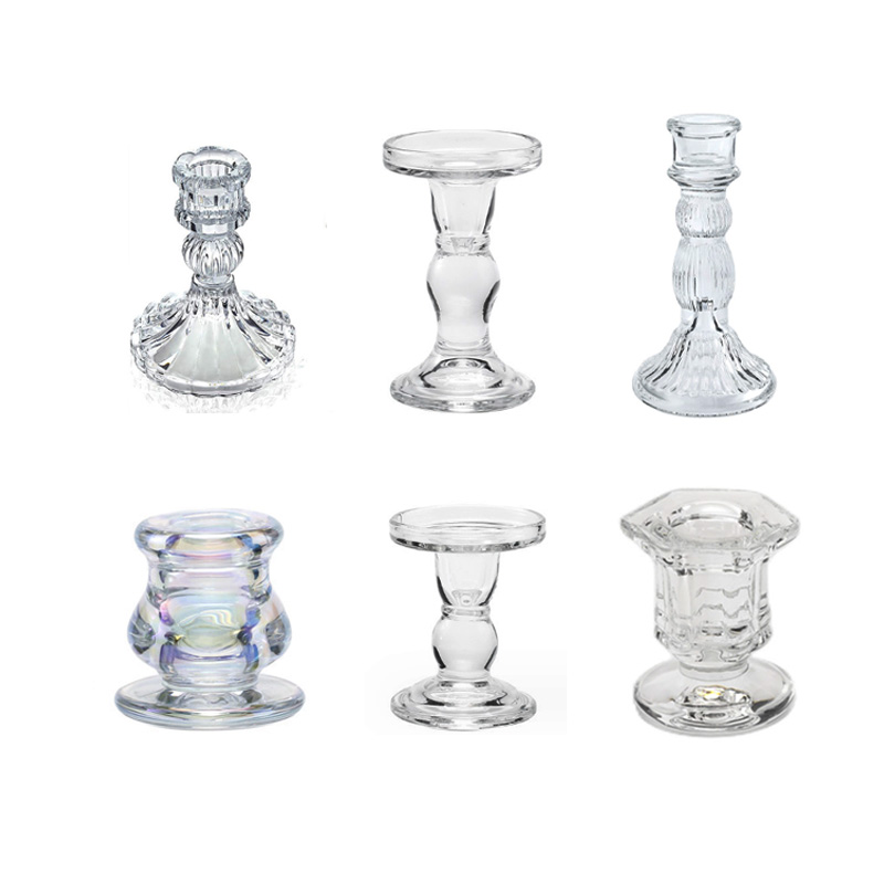 Nordic candlestick holder home decor glass candle holders Floating glass tube candelabra details