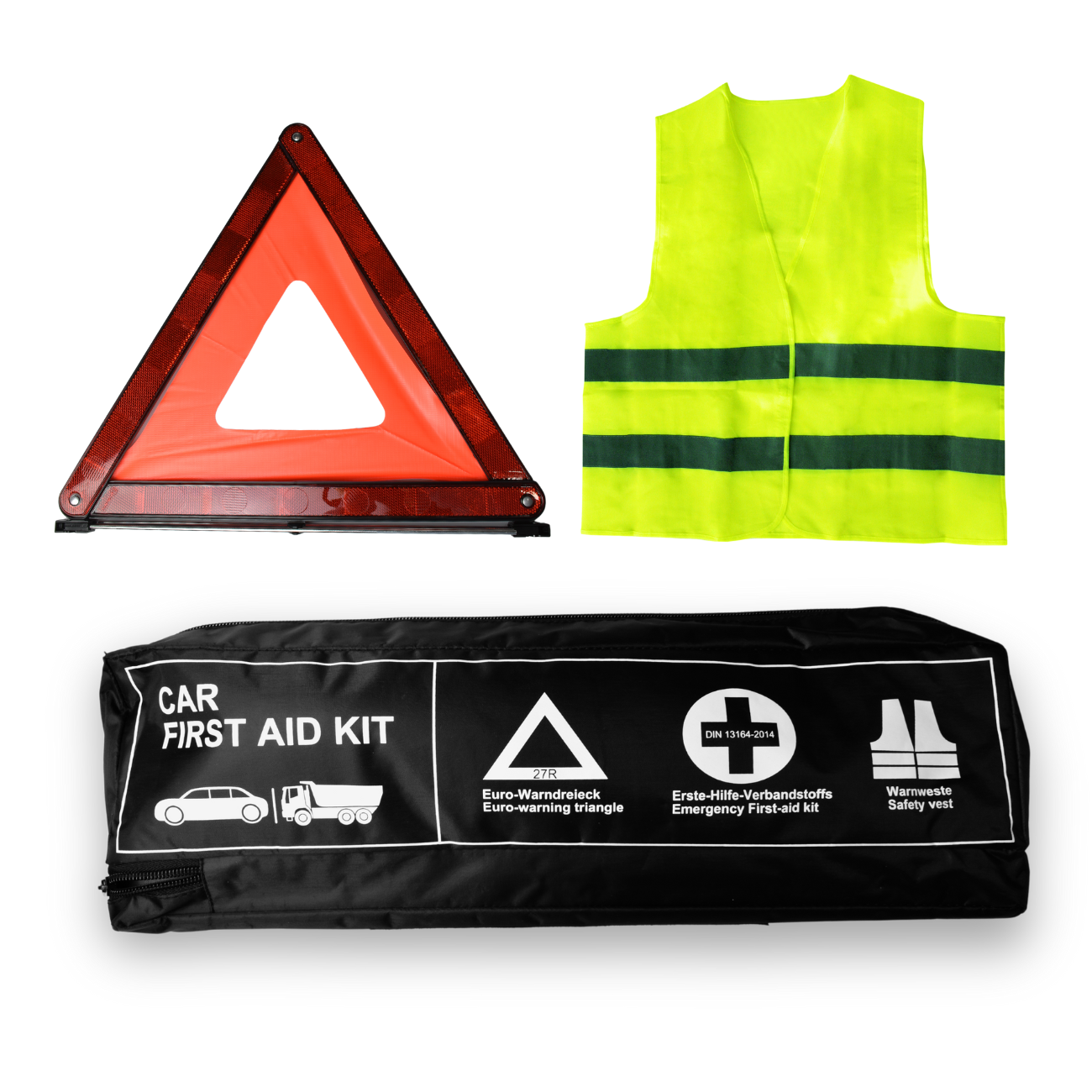 Anthrive DIN 13164 Roadside Emergency Bag Waterproof First Aid Bag Vehicle Car First Aid Kit With Medical Supplies For Travel supplier