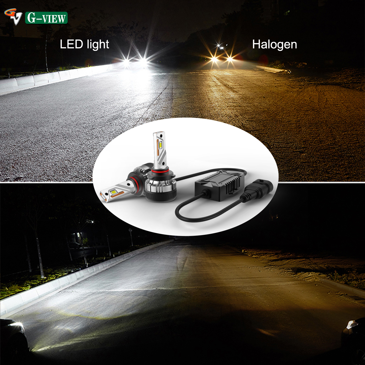 Gview Auto LED Bulbs G12W 30000 Lumens IP65 Waterproof Rate Automotitive Lighting System Car Accessories for Car LED Light factory