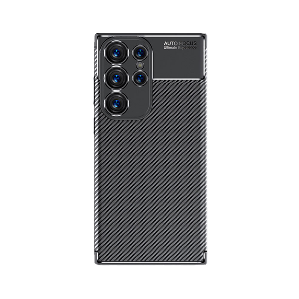 Laudtec SJK264 Étui mobile en Tpu en fibre de carbone anti-choc avec finition mate pour Samsung Galaxy Ultra S24 S24+ S23 S23+