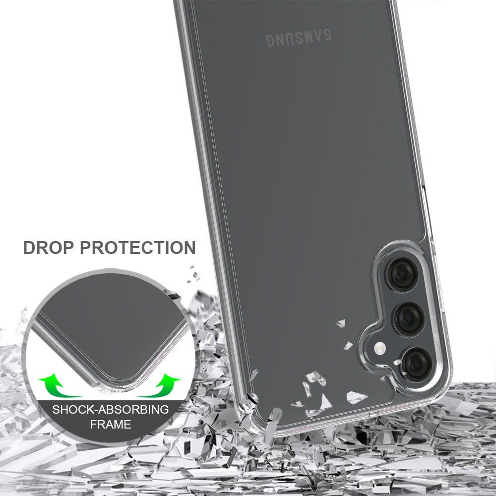 2 In 1 Blank Phone Case For Samsung Galaxy A25 Cases Luxury Design Anti Scratch Tpu Pc Drop Clear Transparent Proof factory