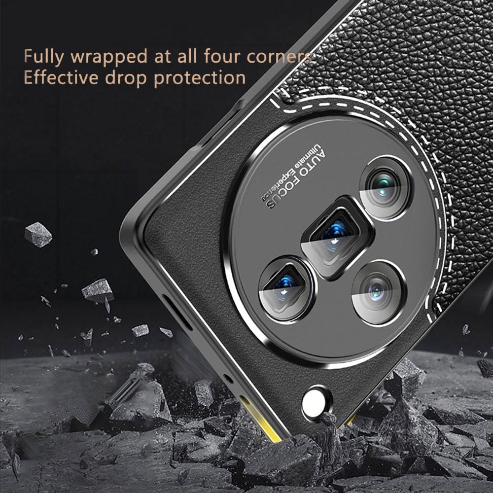 Tpu Phone Case For Oppo Find X7 Ultra Pro Drop Proof Skin Friendly Mobile Lychee Plating Anti Fall Cover Customize A96