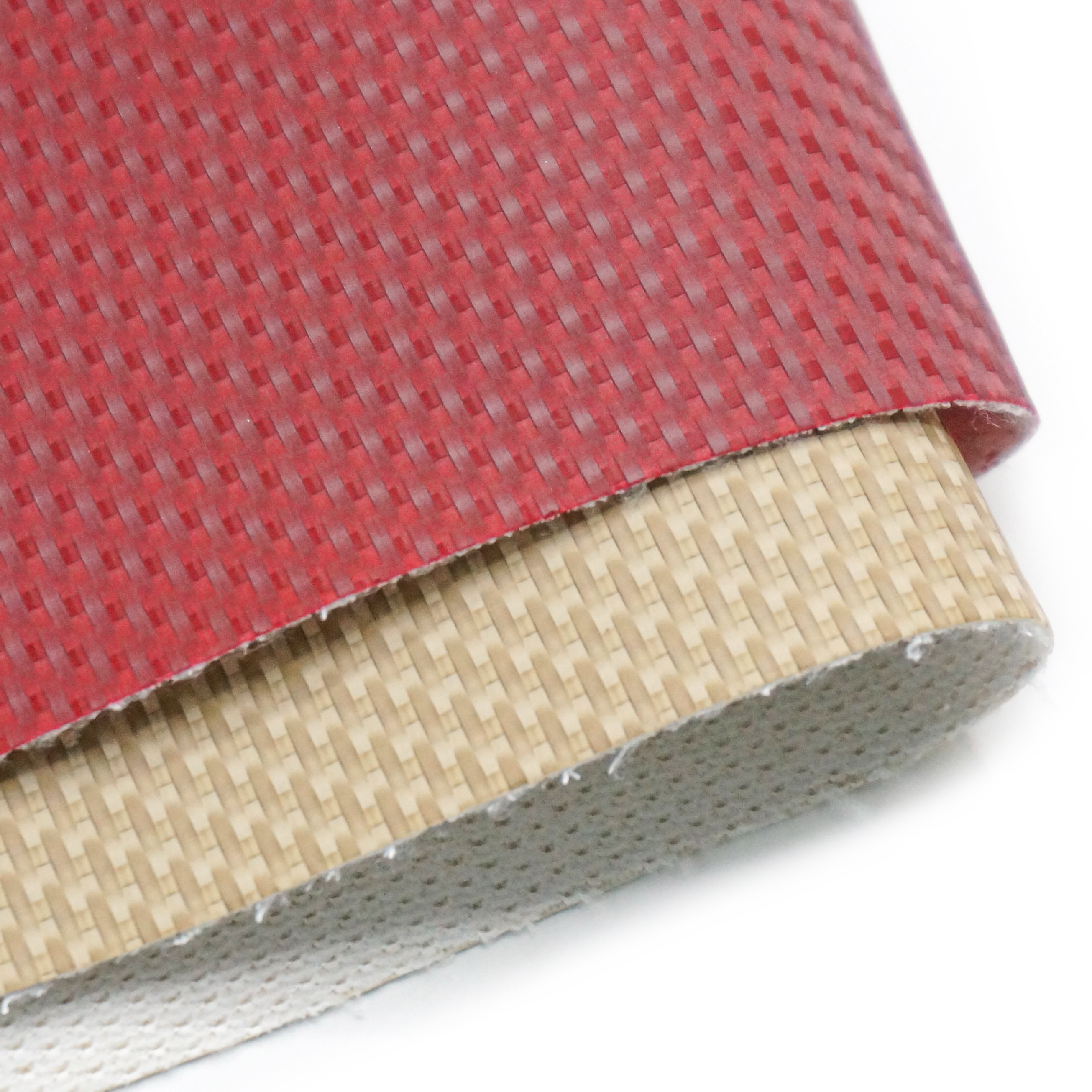 Cigno Leather - Textured Woven Straw Mat Pattern PVC Artificial Leather: Durable & High-Quality manufacture