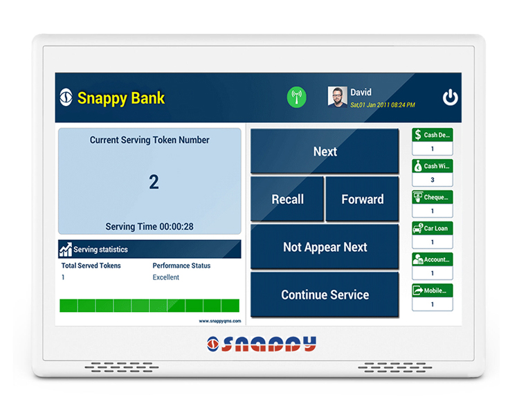 QMS Android Queue Management System For Banks Restaurants Hospitals Ticket Dispenser, Counter Call Unit And Display manufacture