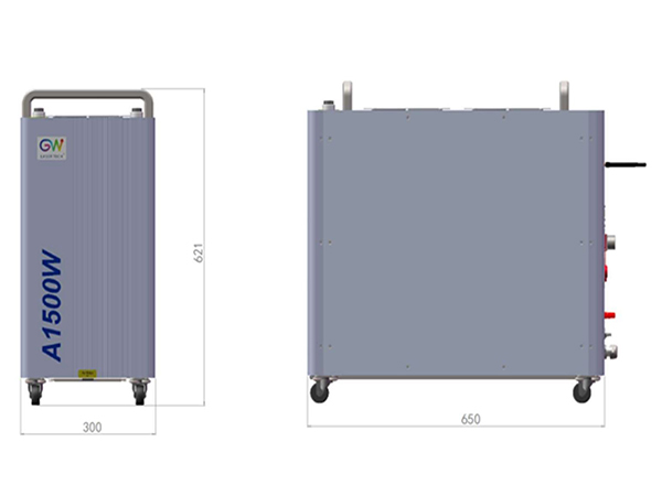 GW 1500w Portable air-cooling Handheld Fiber Laser Welder details