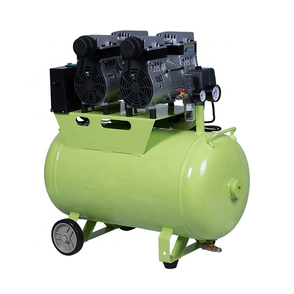Medical Oil-Free Dental Air Compressor 1200W For Three Dental Chair Units 60L manufacture