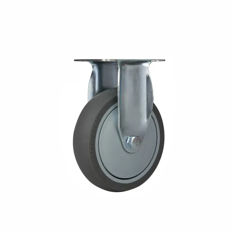 caster wheel manufacturer TPR caster wheel 1.5/2/2.5/3/4/5 inch swivel type single bearing for machinery and equipment details